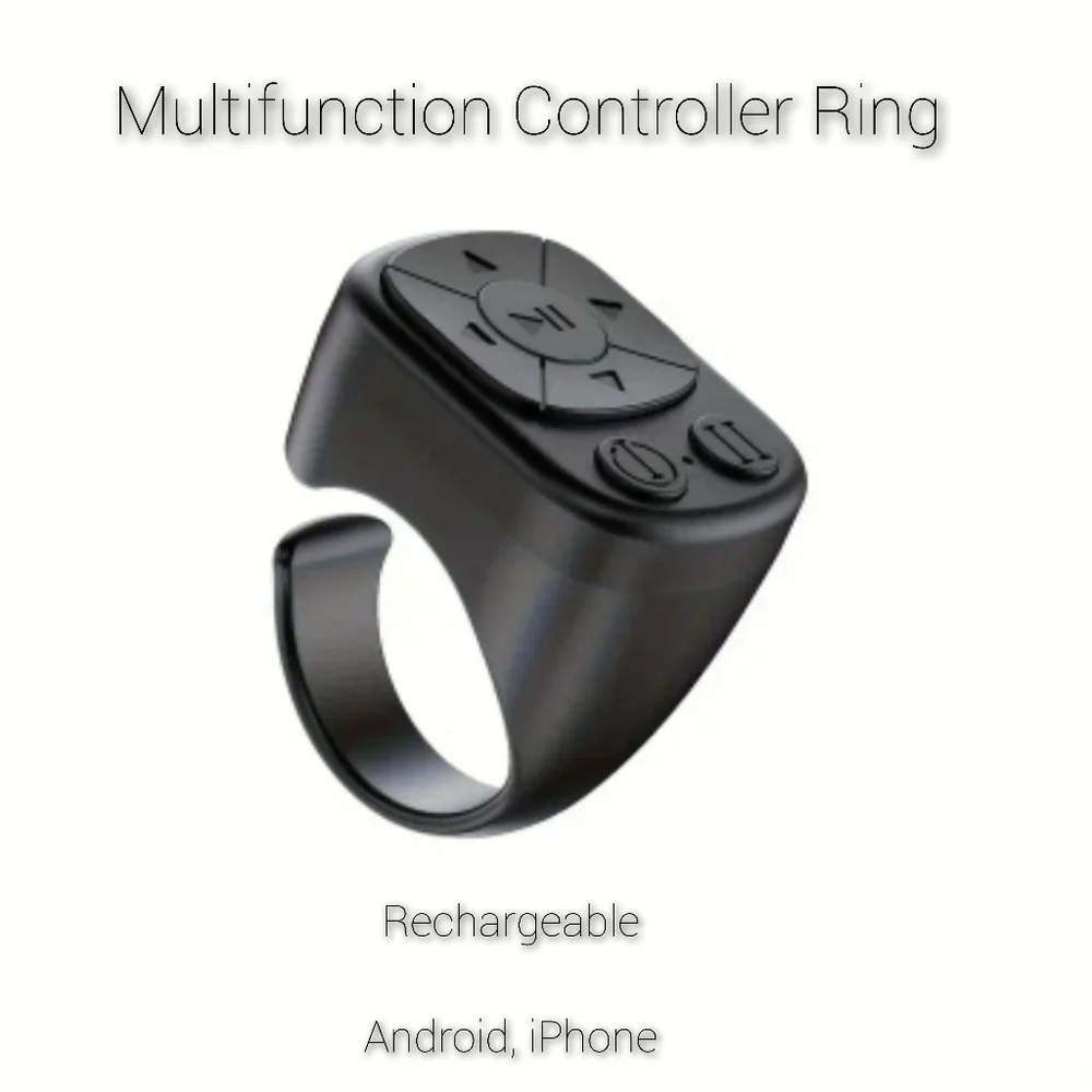 Multifunction rechargeable controller ring, black, NIB